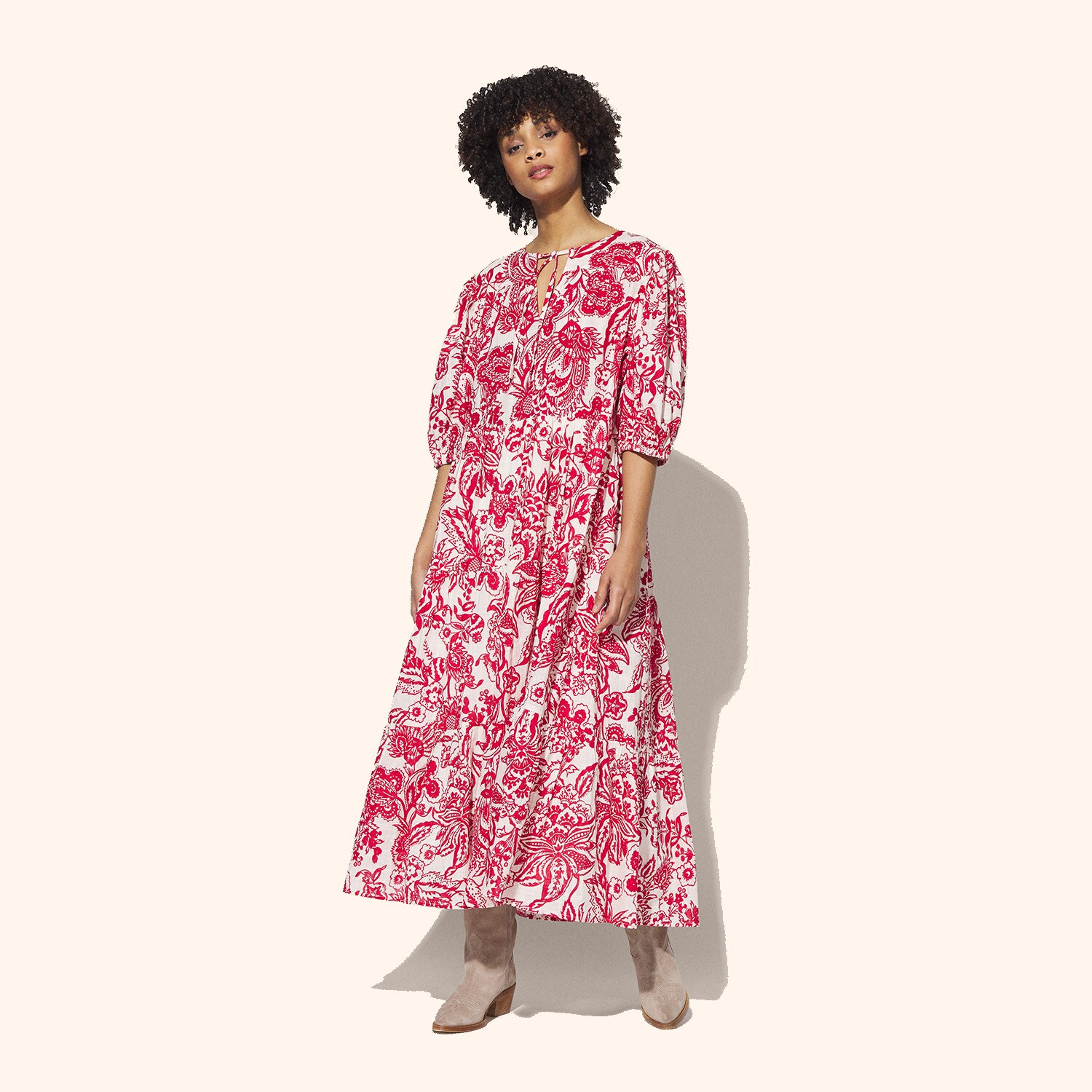 Robe longue imprimé floral